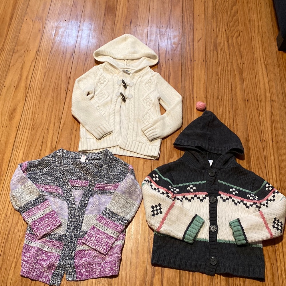 Sweater jackets size 5 bundle lot